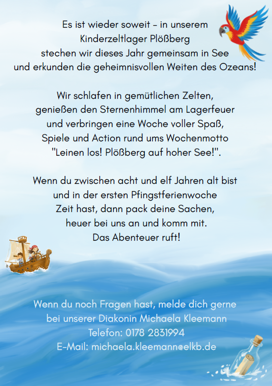 Flyer Kinderzeltlager