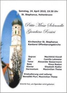 Plakat Chor 2010