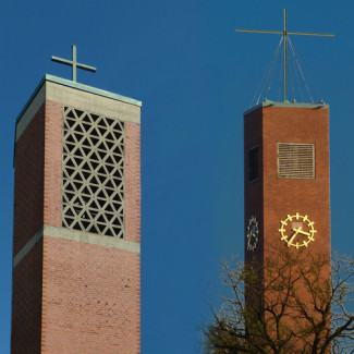 Kirchtürme der Offenbarungskirche und Rogatekirche