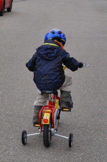 Fahrrad mit Stützrädern