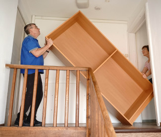 Ausräumen des alten Gemeindehauses