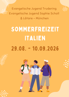 Plakat Sommerfreizeit Italien