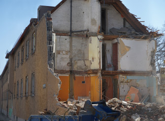 Abbruch der Häuser in der Haldensee-Siedlung