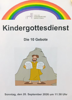 Plakat Kindergottesdienst 20.9.2026