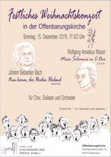 Plakat Kirchenchor-Konzert Dez. 2019