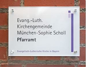 Schild Pfarramt