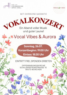 Plakat Vocal Vibes und Aurora